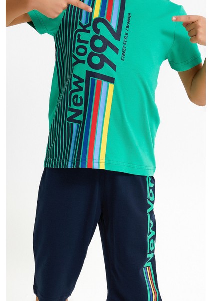 Newyork Kivi Yeşili Erkek Çocuk Kapri Takım fırsatları