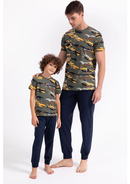 Infnty Haki Erkek Çocuk Pijama Takımı