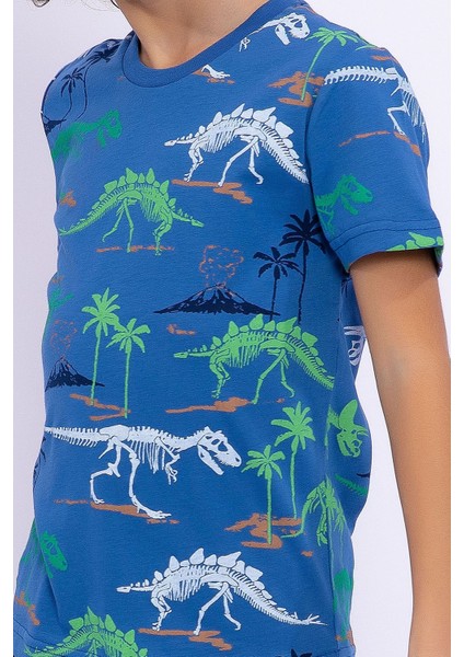 Dinosaur Cobalt Mavi Erkek Çocuk Bermuda Takım modelleri