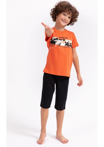 Original Code Turuncu Erkek Çocuk Kapri Takım fırsatları