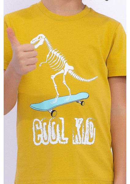 Cool Kid Safran Sarısı Erkek Çocuk Bermuda Takım fırsatları