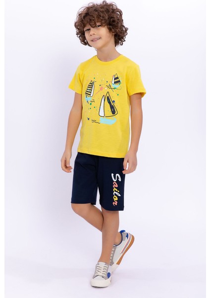 Sailor Sarı Erkek Çocuk Bermuda Takım fiyatları