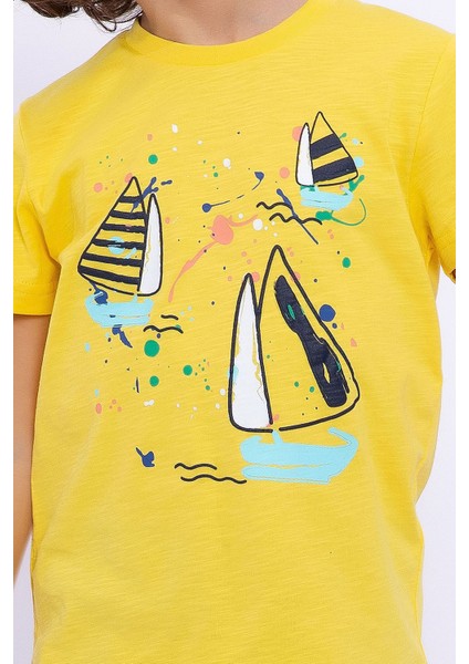 Sailor Sarı Erkek Çocuk Bermuda Takım modelleri