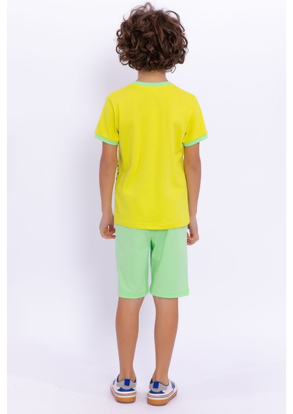 Rale Limon Sarısı Erkek Çocuk Bermuda Takım indirimleri