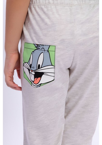 Bugs Bunny  Mint Yeşili Kız Çocuk Kapri Takım