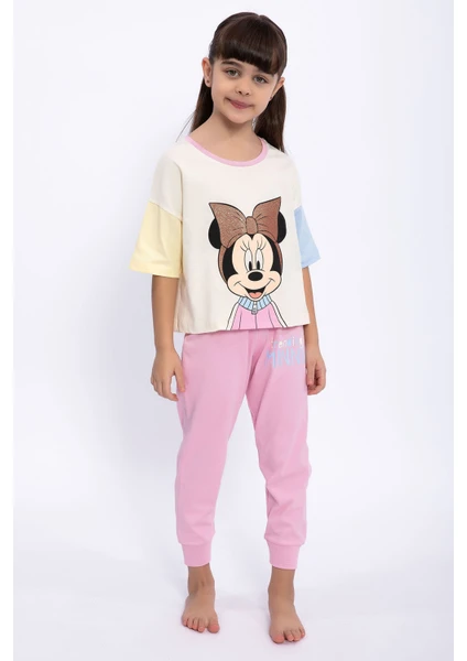 Minnie Mouse  Trending Minnie Fildişi Kız Çocuk Eşofman Takımı