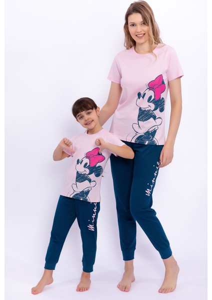 Açık Pembe Kız Çocuk Pijama Takımı