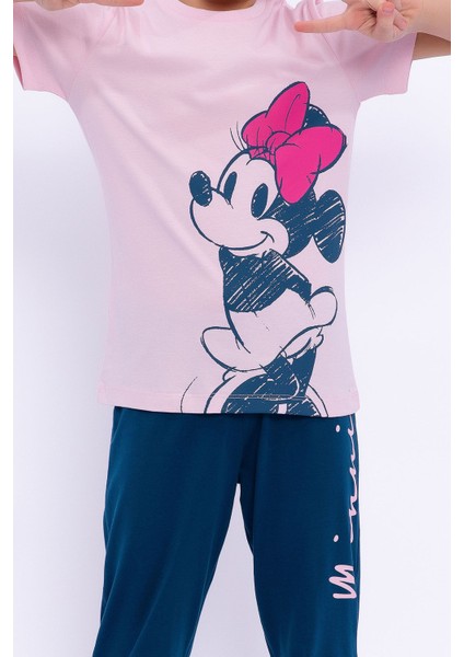Açık Pembe Kız Çocuk Pijama Takımı