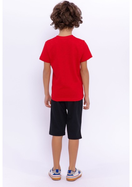 Kırmızı Erkek Çocuk Kapri Takım indirimleri