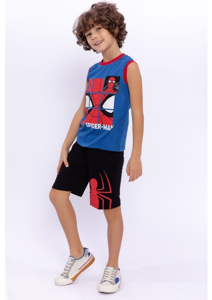 Cobalt Mavi Kolsuz Erkek Çocuk Bermuda Takım