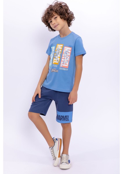 Avengers Marvel Indigo Erkek Çocuk Bermuda Takım fiyatları