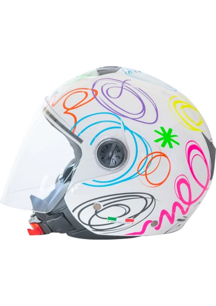 Sw 715 Yarım White Flower Kask