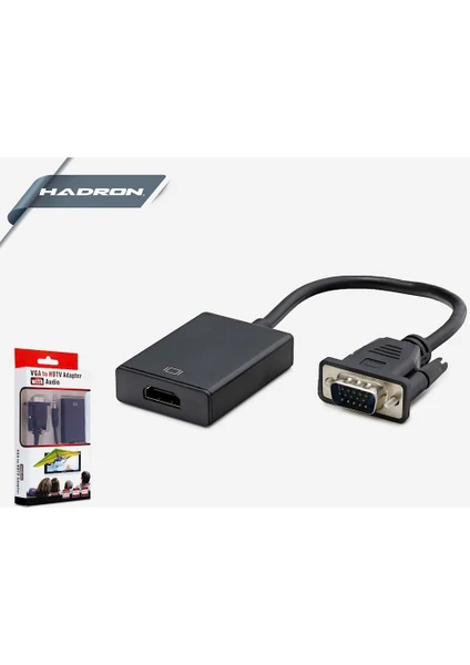 HD4458 VGA To HDMI Çevirici + Sesli