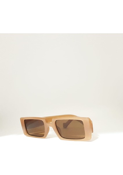 Açık Kahve Dikdörtgen Kadın Güneş Gözlüğü 1002 05 fiyatları