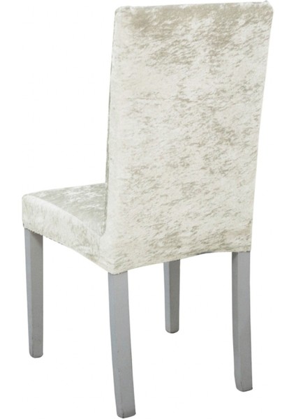 Koyu Kahverengi Kadife Sandalye Kılıfı Örtüsü 6Li fiyatları