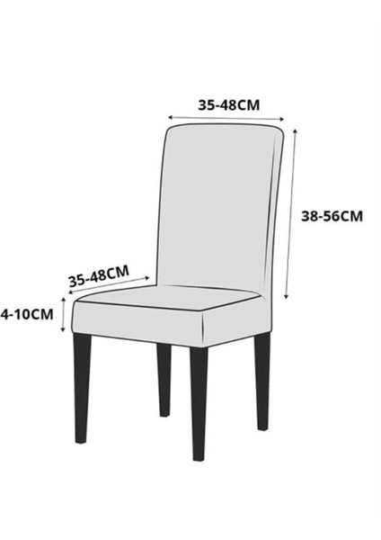 Koyu Kahverengi Kadife Sandalye Kılıfı Örtüsü 6Li modelleri