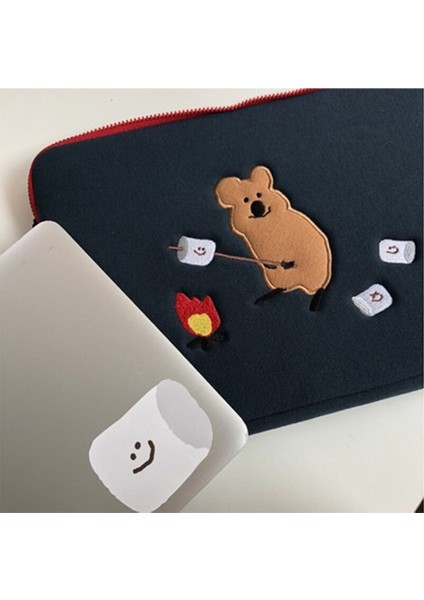 Sevimli Baskı Pamuk Laptop Kılıfı Çanta Kızlar Için 11 Inç Mac Ipad Pro Durumda iPad Saklama Çantası iPad Koruyucu Kapak Kol Kılıf | Kozmetik Çanta ve davalar fırsatları