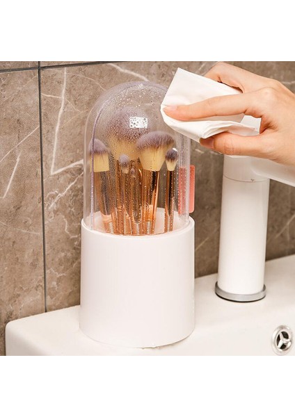 Makyaj Fırça Saklama Kutusu Kozmetik Organizatör Makyaj Fırça Varil Tutucu Kaş Kalem Plastik Kutu Su Geçirmez Inci Içerir | Saklama Kutuları ve bidon modelleri