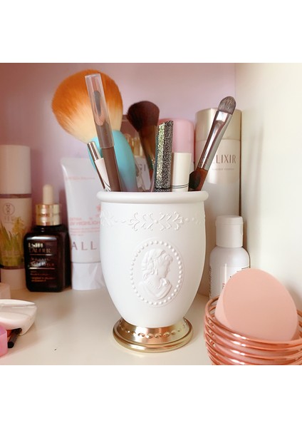 Makyaj Fırça Tutucu Plastik Kozmetik Fırça Depolama Kaş Kalem Organizatör | Makyaj Organizatörleri fiyatları