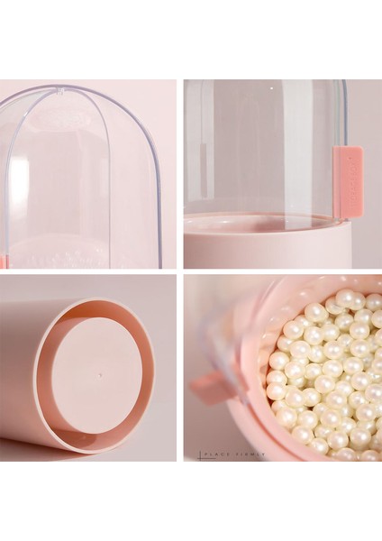 Makyaj Fırça Saklama Kutusu Makyaj Organizatör Kozmetik Ruj Ekran Standı Kaş Kalem Varil Plastik Kutu Toz Geçirmez Büyük fırsatları