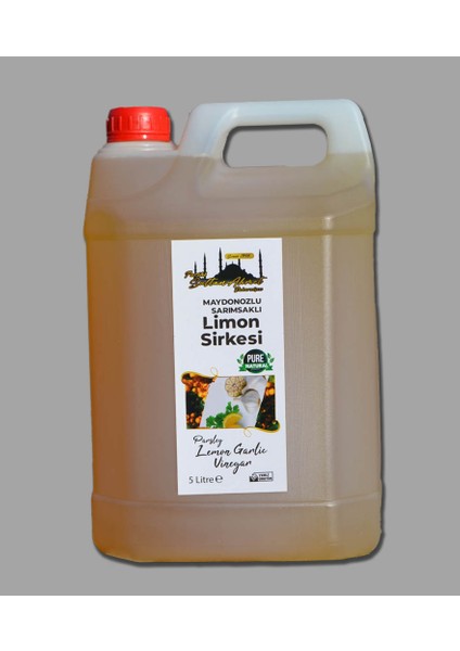 Tarihi SultanAhmet Baharatçısı Tarihi Su ltanAhmet Baharatçısı Maydanozlu Sarımsaklı Limon Sirkesi 5 lt