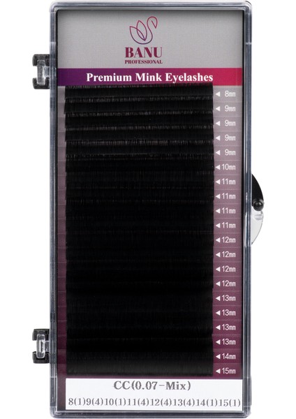 Ipek Kirpik Premium Mink Cc-0.07 Mix 8-15MM