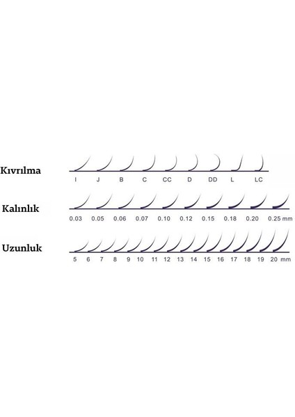 Ipek Kirpik Color C-0.07 9mm
