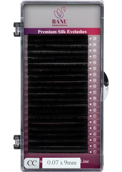 Premium Silk Ipek Kirpik Cc-0.07 9mm