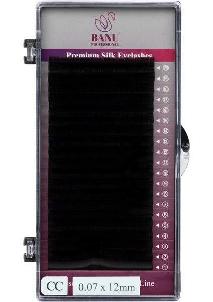 Premium Silk Ipek Kirpik Cc-0.07 12MM