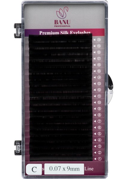 Premium Silk Ipek Kirpik C-0.07 9mm