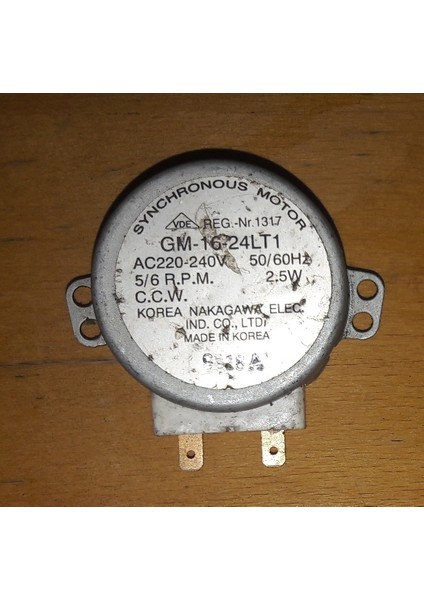 220V Ac - 5 Rpm Motor (Tavuk Çevirme Motoru)