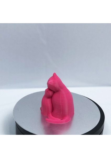 3D Anne ve Yavru Kedi Figürlü Biblo / Oyuncak indirimleri