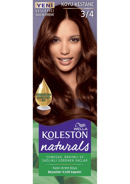 Wella Naturals Saç Boyası Koyu Kestane 3/4
