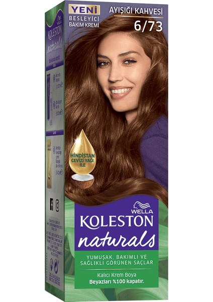 Wella Naturals Saç Boyası No: 6/73 Ayışığı Kahvesi