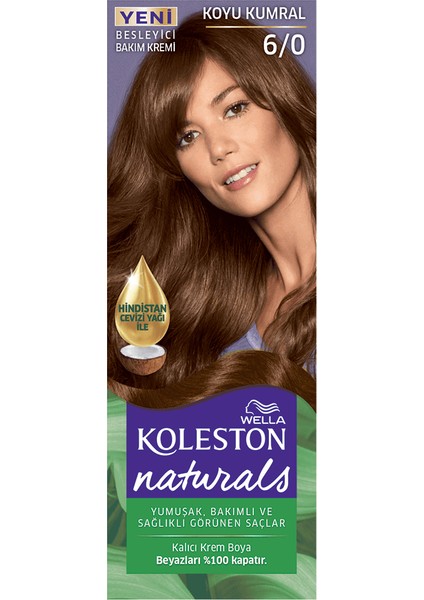 Wella Naturals Koyu Kumral Saç Boyası 6/0