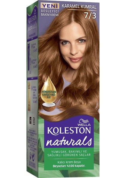 Wella Naturals Karamel Kumral Saç Boyası 7/3