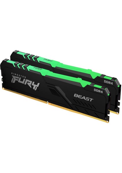 FURY Beast RGB 64GB DDR4 3200MHz CL16 Performans Ram Kit (2x32GB)
