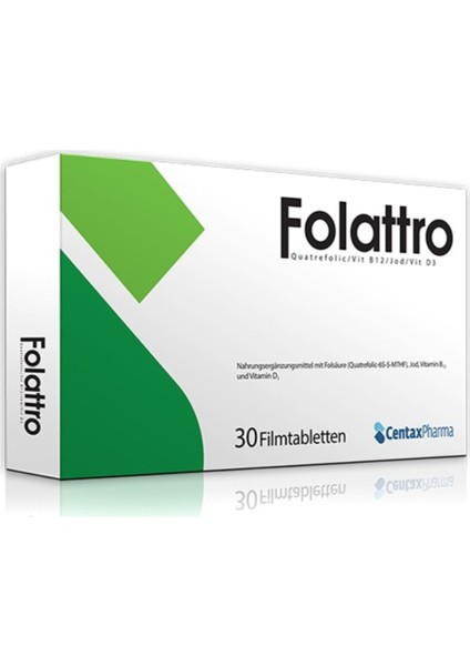 Folattro Folik Asit Takviye Edici Gıda 30 Tablet