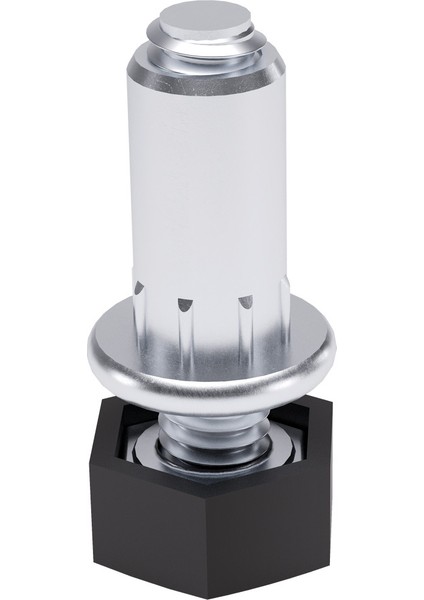 20 ADET SİYAH- ITALIANA FERRAMENTA PINGO KENDİNDEN DÜBELLİ AYARLI AYAK