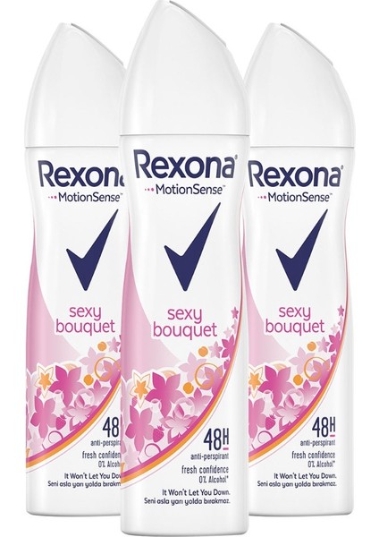 Motionsense Kadın Sprey Deodorant Sexy Bouquet 150 Ml X3 fiyatları