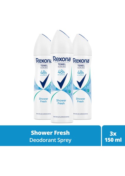 Motionsense Kadın Sprey Deodorant Shower Fresh 150 Ml X3