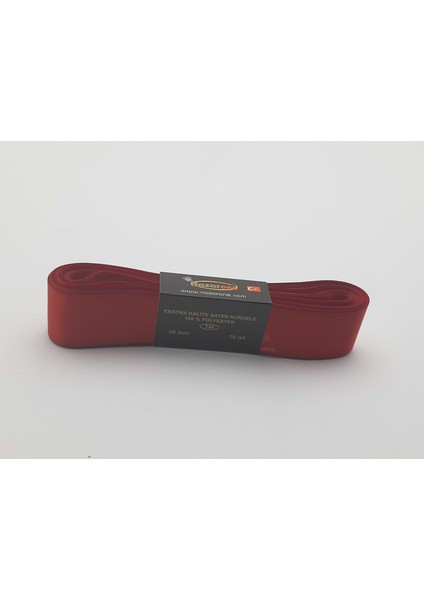 Kırmızı Saten Kurdele 3 cm Genişlik 10 mt Uzunluk (1 Adet)