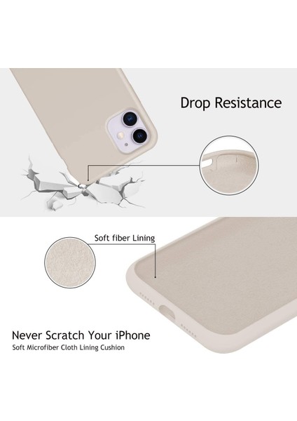 Apple iPhone Xs Max Silikon Case Mikrofiber Iç Arka Koruma Telefon Kılıfı Gri
