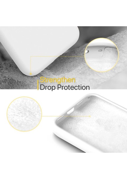 Apple iPhone 11 Pro Silikon Case Mikrofiber Iç Arka Koruma Telefon Kılıfı Beyaz fiyatları