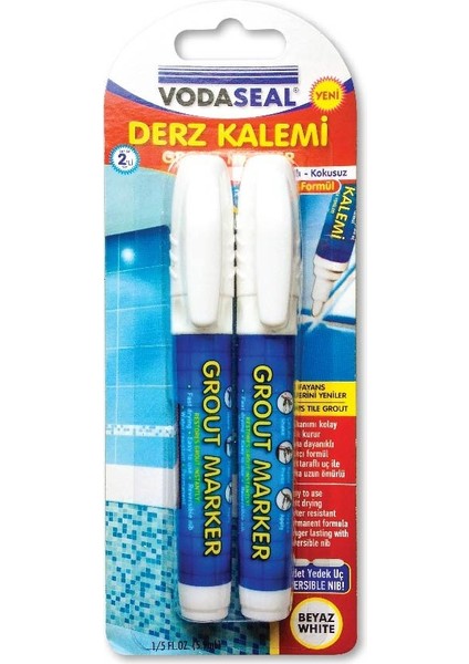 Vodaseal 2li Derz Kalemi - Beyaz