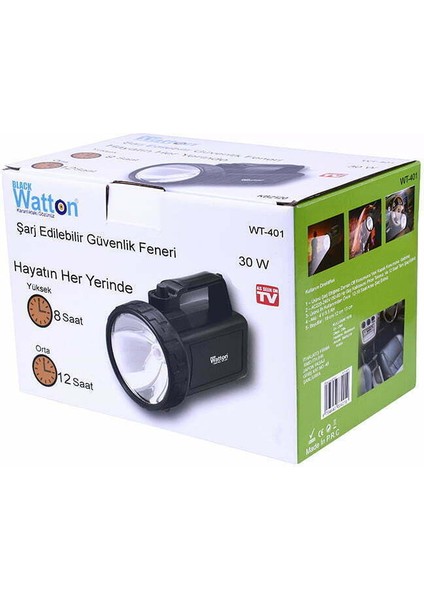 Güvenlik Feneri 30 W Kuvvetinde WT-401 fiyatları