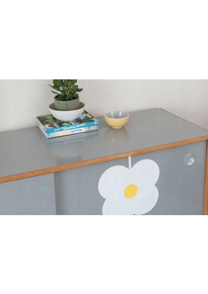 446-2885 Parlak Koyu Gri Yapışkanlı Folyo (45CM x 2mt)
