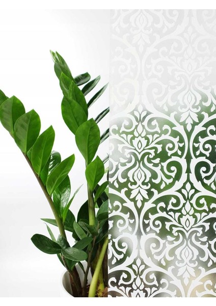 Alkor 380-0009 Damask Desen Yapışkanlı Cam Folyo (45CM x 1mt)