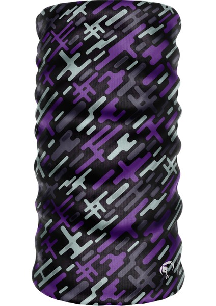 Mor Renk Extreme Bandana Boyunluk Saç Bandı Toka Maske