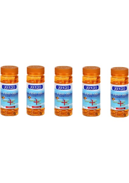 5 Kutu Fisho Omega3 60 Kapsül 1000 Mg